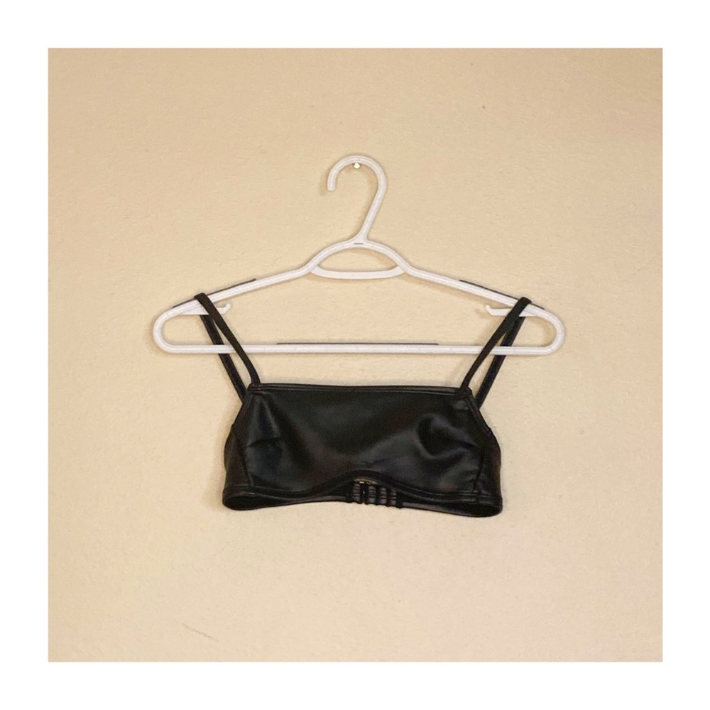 Hook strap bathing suit top.